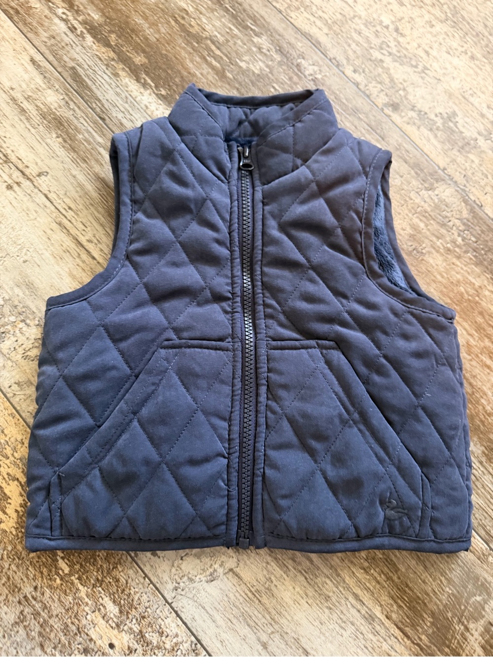 Kids Quilted Navy Vest - American Widgeon